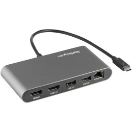 1 pcs - StarTech.com Dual Monitor 4K Thunderbolt 3 Docking Station with HDMI - 2 x USB ports, USB A