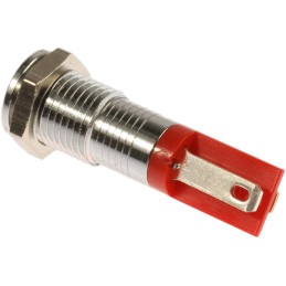 1 pcs - RS PRO Red Panel Mount Indicator, 2V dc, 8mm Mounting Hole Size, Solder Tab Termination