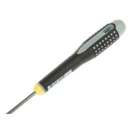 1 pcs - Bahco Slotted Screwdriver, 4 x 0.8 mm Tip, 100 mm Blade, 222 mm Overall