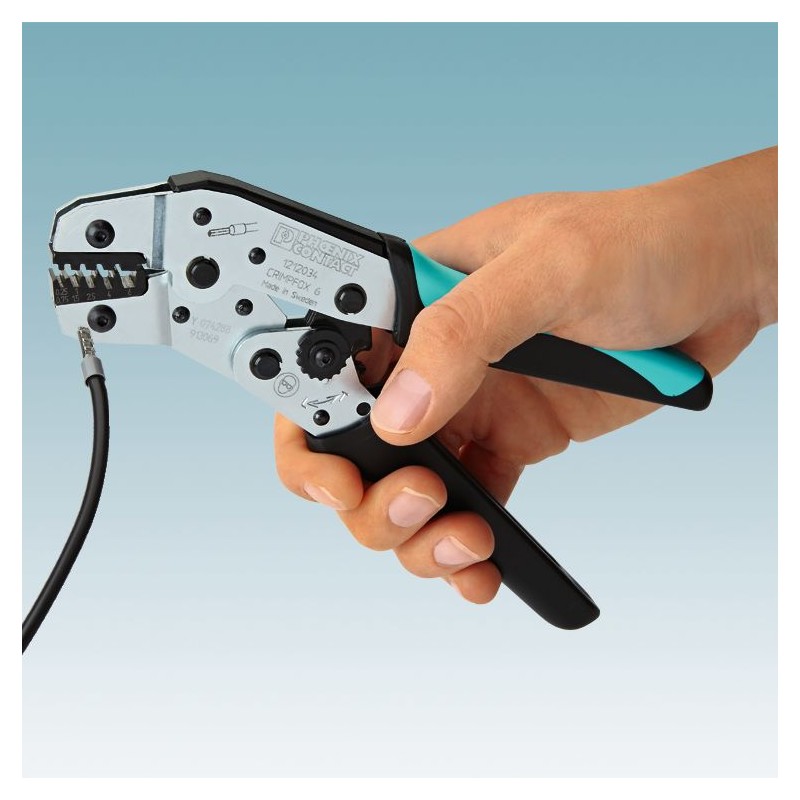 1 pcs - Phoenix Contact CRIMPFOX 6 Hand Crimp Tool for Wire Ferrules