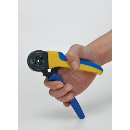 1 pcs - Klauke Hand Ratcheting Crimp Tool for Wire Ferrules, 0.14 - 10mm² Wire