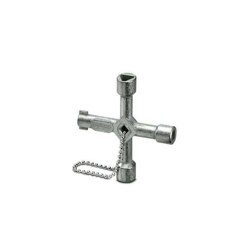 1 pcs - Phoenix Contact Diecast Zinc 4-way Control Cabinet Key