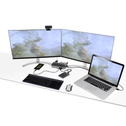 1 pcs - StarTech.com Dual Monitor 4K USB-C Docking Station with DisplayPort, HDMI - 6 x USB ports, USB A, USB C