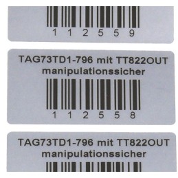 1 Reel of 500 - HellermannTyton Silver Label Roll, 63.5mm Width, 50.8mm Height, 500Per Roll Qty