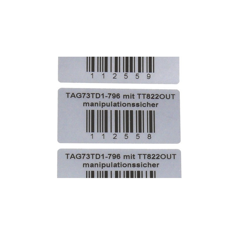 1 Reel of 500 - HellermannTyton Silver Label Roll, 63.5mm Width, 50.8mm Height, 500Per Roll Qty