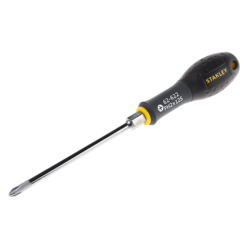 1 pcs - Stanley Phillips Screwdriver, PH2 Tip, 125 mm Blade, 125 mm Overall