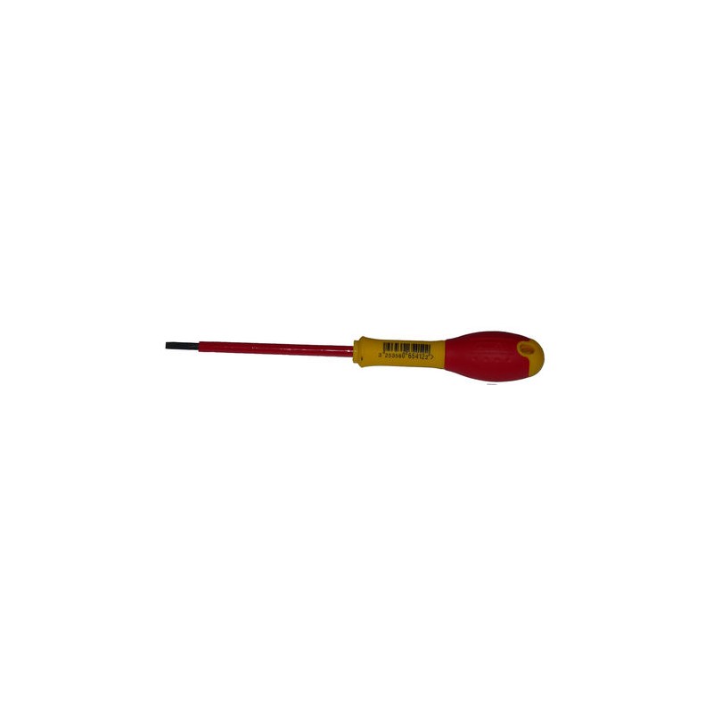 1 pcs - Stanley Slotted Insulated Screwdriver, 4 mm Tip, 100 mm Blade, VDE/1000V