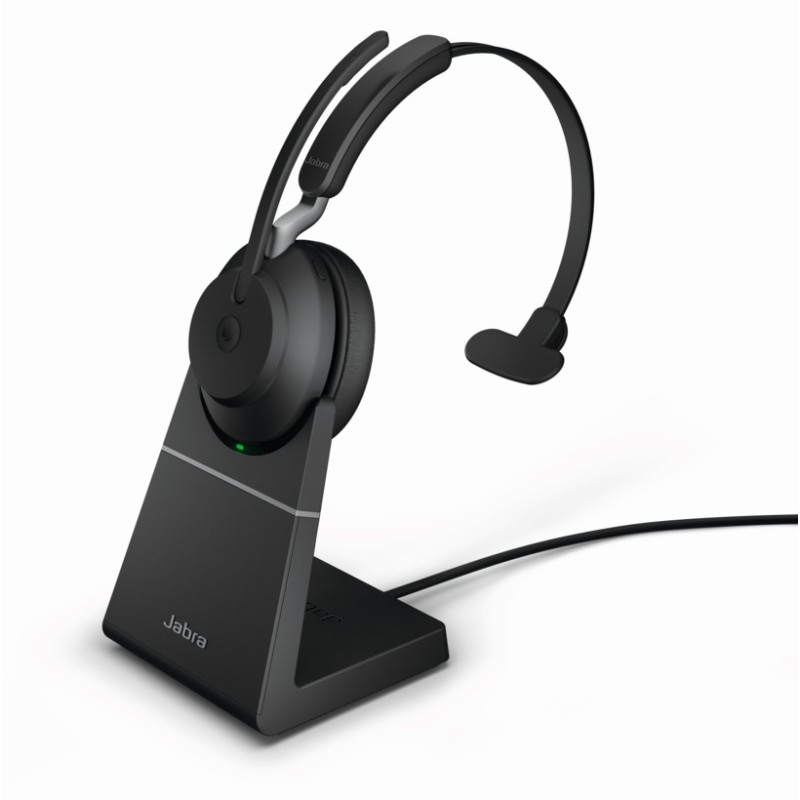 1 pcs - Jabra Evolve2 65 Black Wireless Bluetooth On Ear Headset