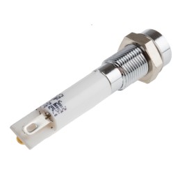 1 pcs - RS PRO Green, Red Panel Mount Indicator, 12V dc, 6mm Mounting Hole Size, Solder Tab Termination