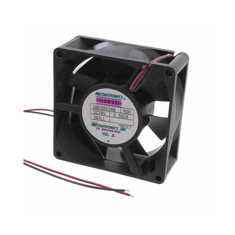 1 pcs : G8032X24B-RSR-EM3 - FAN AXIAL 80X32MM 24VDC WIRE
