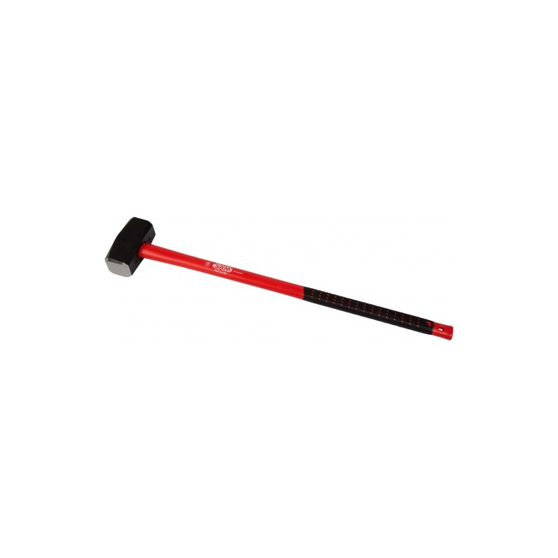 1 pcs - SAM High Carbon Tool Steel Sledgehammer with Bi-material Handle, 5kg