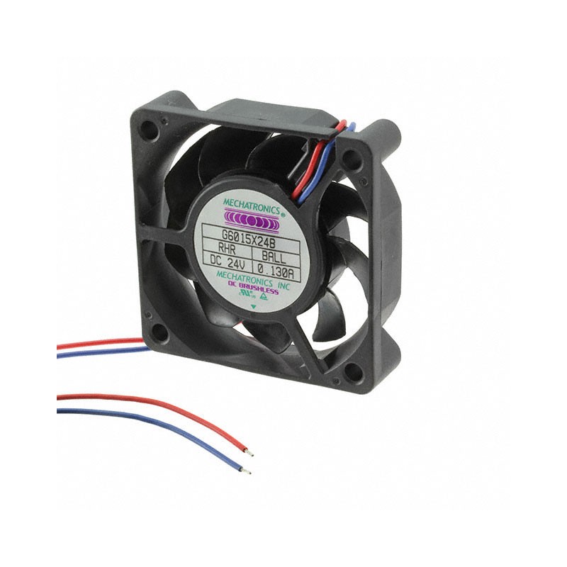 1 pcs : G6015X24B-RHR - FAN AXIAL 60X15MM 24VDC WIRE