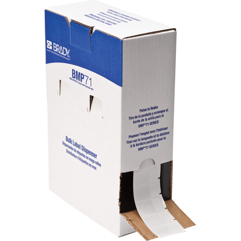 1 Box of 2500 - Brady Label Printer Ribbon for use with BMP61, BMP71, Labels for M610, M611, M710 Printers