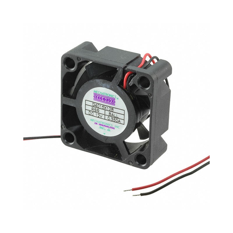 1 pcs : G4015X12B-RSR - FAN AXIAL 40X15MM 12VDC WIRE