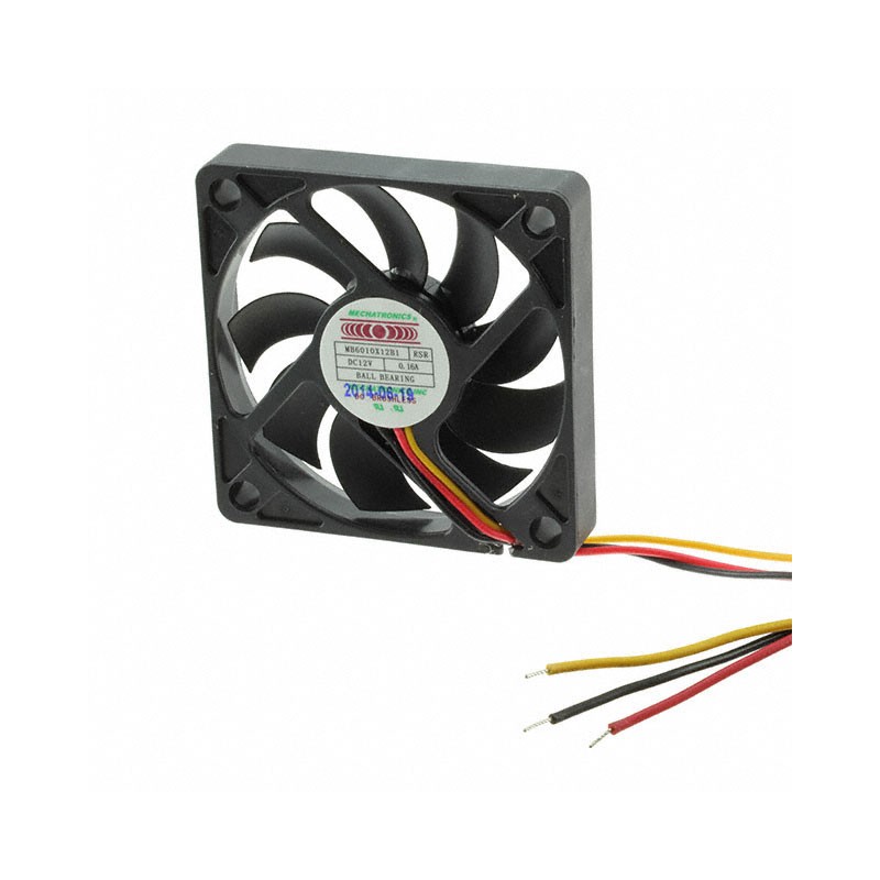 1 pcs : MB6010X12B1-RSR - FAN AXIAL 60X10.2MM 12VDC WIRE