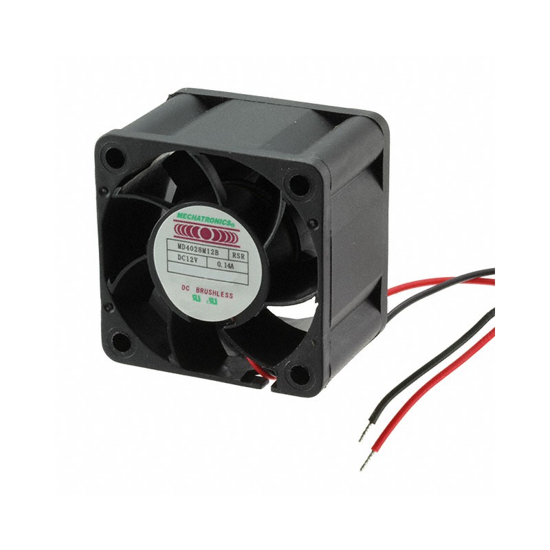 1 pcs : MD4028M12B-RSR - FAN AXIAL 40X28MM 12VDC WIRE