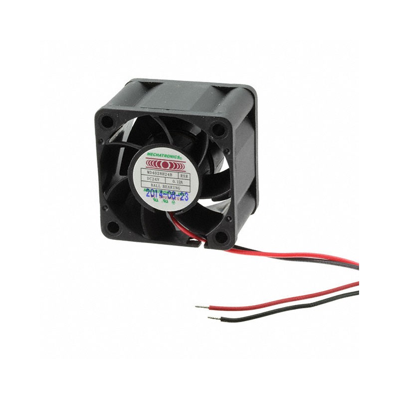1 pcs : MD4028E24B-RSR - FAN AXIAL 40X28MM 24VDC WIRE