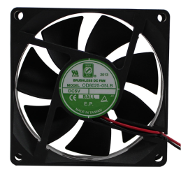 1 pcs : OD8025-05LB - FAN AXIAL 80X25MM BALL 5VDC WIRE