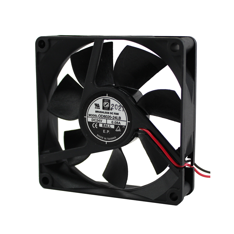 1 pcs : OD8020-24LB - FAN AXIAL 80X20MM 24VDC WIRE