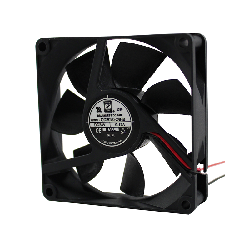1 pcs : OD8020-24HB - FAN AXIAL 80X20MM 24VDC WIRE