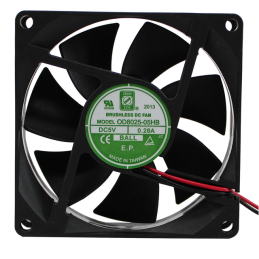 1 pcs : OD8025-05HB - FAN AXIAL 80X25MM BALL 5VDC WIRE