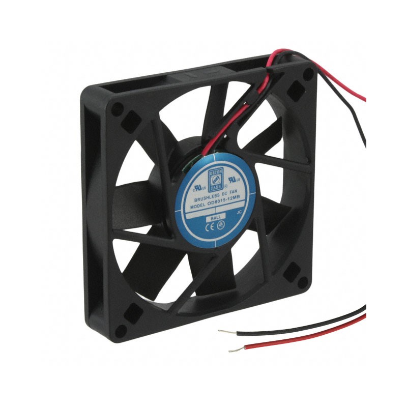 1 pcs : OD8015-12MB - FAN AXIAL 80X15MM 12VDC WIRE