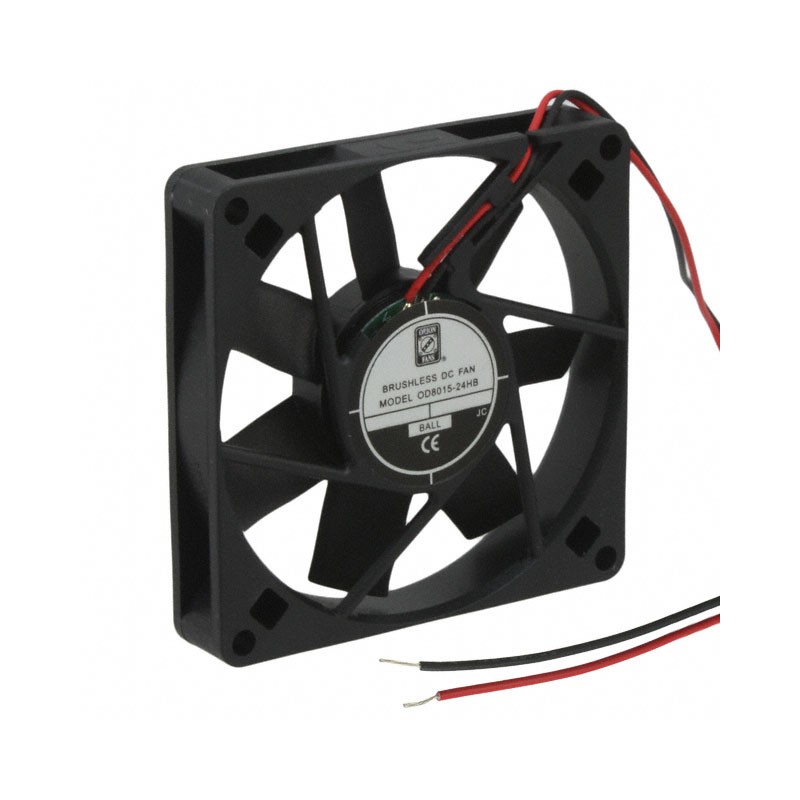 1 pcs : OD8015-24HB - FAN AXIAL 80X15MM 24VDC WIRE