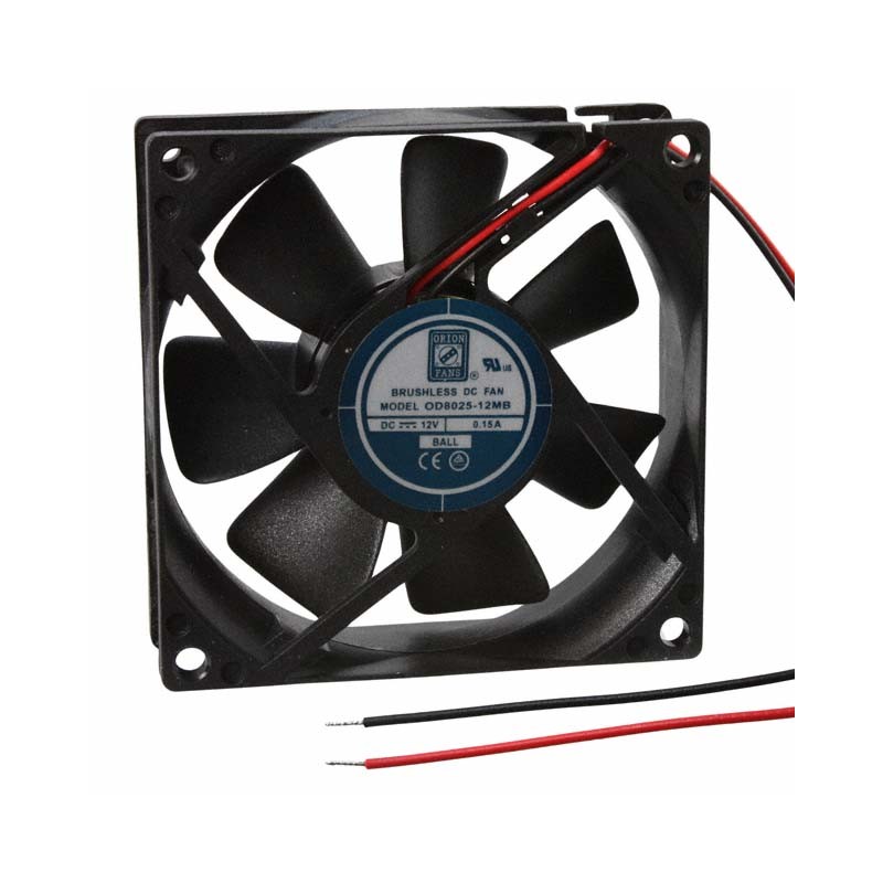 1 pcs : OD8025-12MB - FAN AXIAL 80X25MM 12VDC WIRE