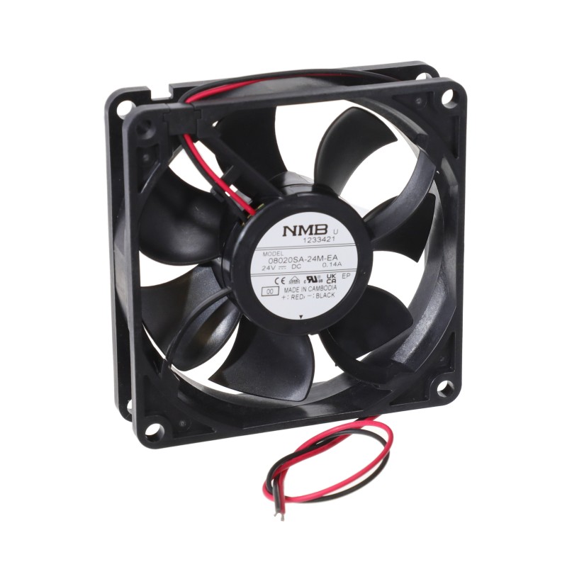 1 pcs : 08020SA-24M-EA-00 - FAN AXIAL 80X20MM 24VDC WIRE