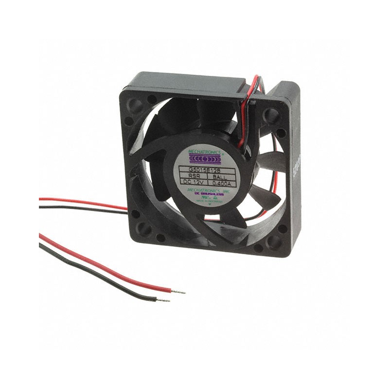 1 pcs : G5015E12B-RSR - FAN AXIAL 50X15MM 12VDC WIRE