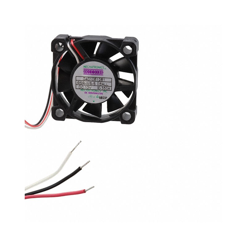 1 pcs : G4010E12B1-RSR-WS-S - FAN AXIAL 40X10.3MM 12VDC WIRE