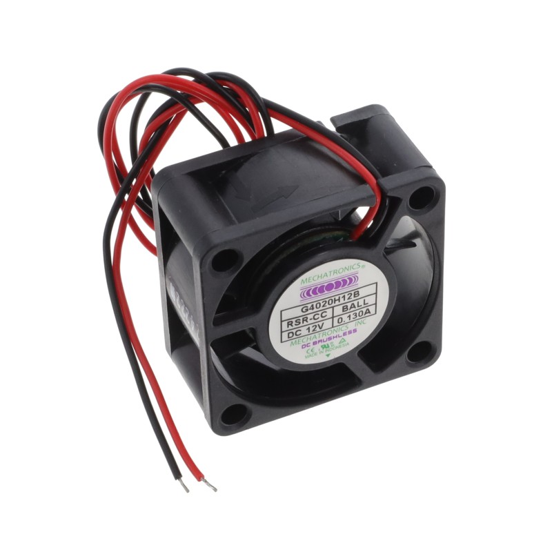 1 pcs : G4020H12B-RSR-CC - FAN AXIAL 40X20MM 12VDC WIRE