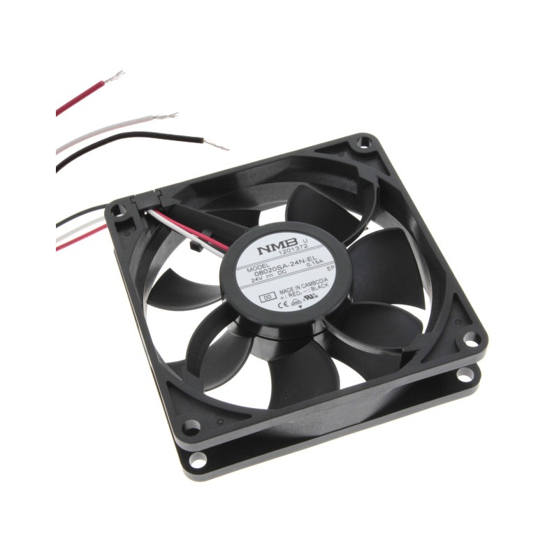 1 pcs : 08020SA-24N-EL-00 - FAN AXIAL 80X20MM 24VDC WIRE