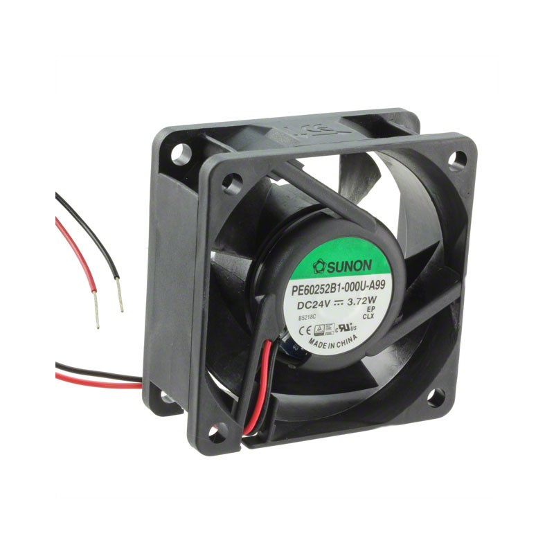 1 pcs : PE60252B1-000U-A99 - FAN AXIAL 60X25MM 24VDC WIRE