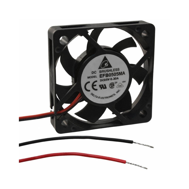 1 pcs : EFB0505MA - FAN AXIAL 50X10MM BALL 5VDC WIRE