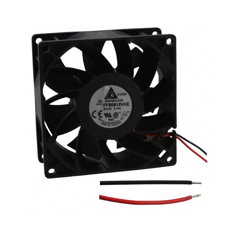 1 pcs : FFB0912EHE - FAN AXIAL 92X38MM 12VDC WIRE