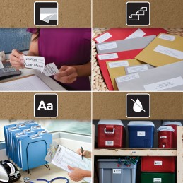 1 Box of 24 - Dymo White Label Roll, 89mm Width, 36mm Height, 260Per Roll Qty