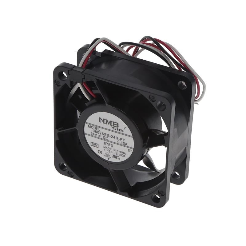 1 pcs : 06025SE-24R-FT-DW - FAN AXIAL 60X25MM 24VDC WIRE