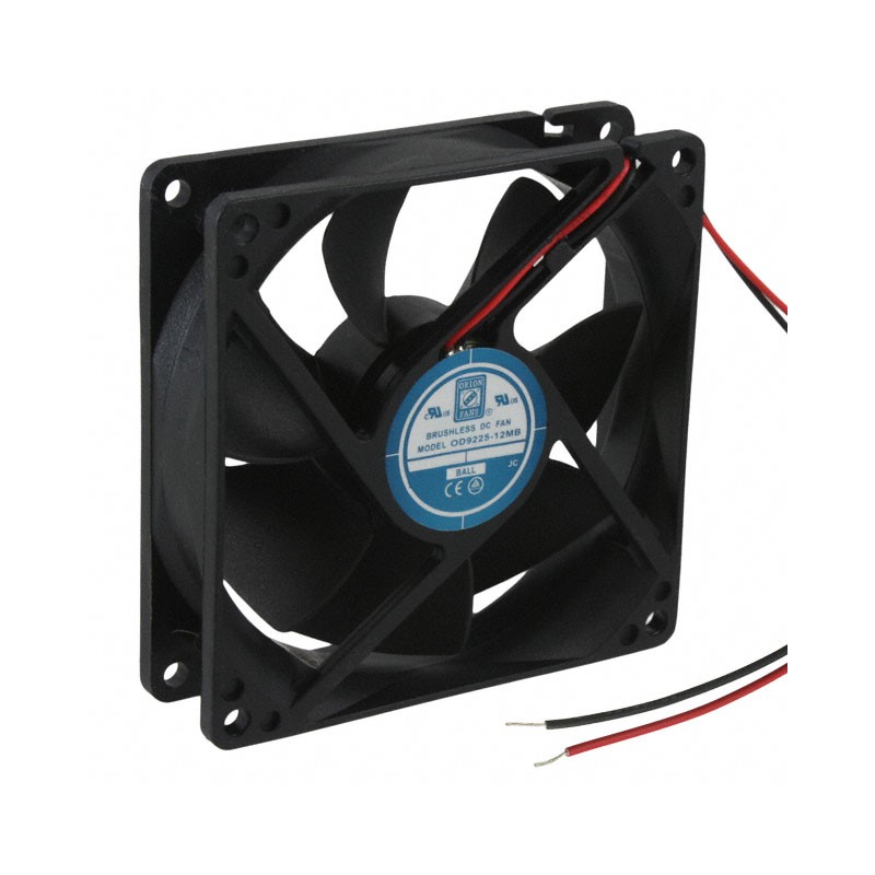 1 pcs : OD9225-12MB - FAN AXIAL 92.5X25MM 12VDC WIRE