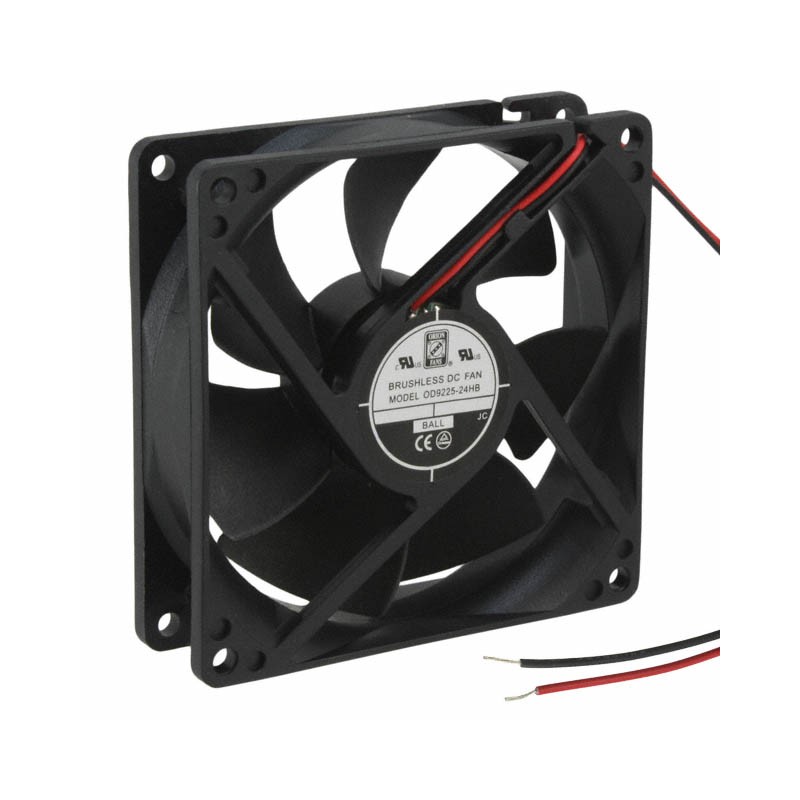 1 pcs : OD9225-24HB - FAN AXIAL 92.5X25MM 24VDC WIRE