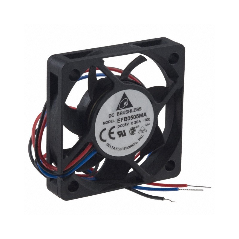 1 pcs : EFB0505MA-F00 - FAN AXIAL 50X10MM BALL 5VDC WIRE