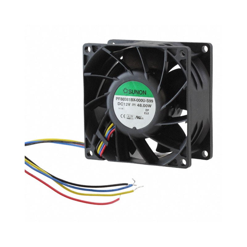 1 pcs : PF80381BX-000U-S99 - FAN AXIAL 80X38MM 12VDC WIRE