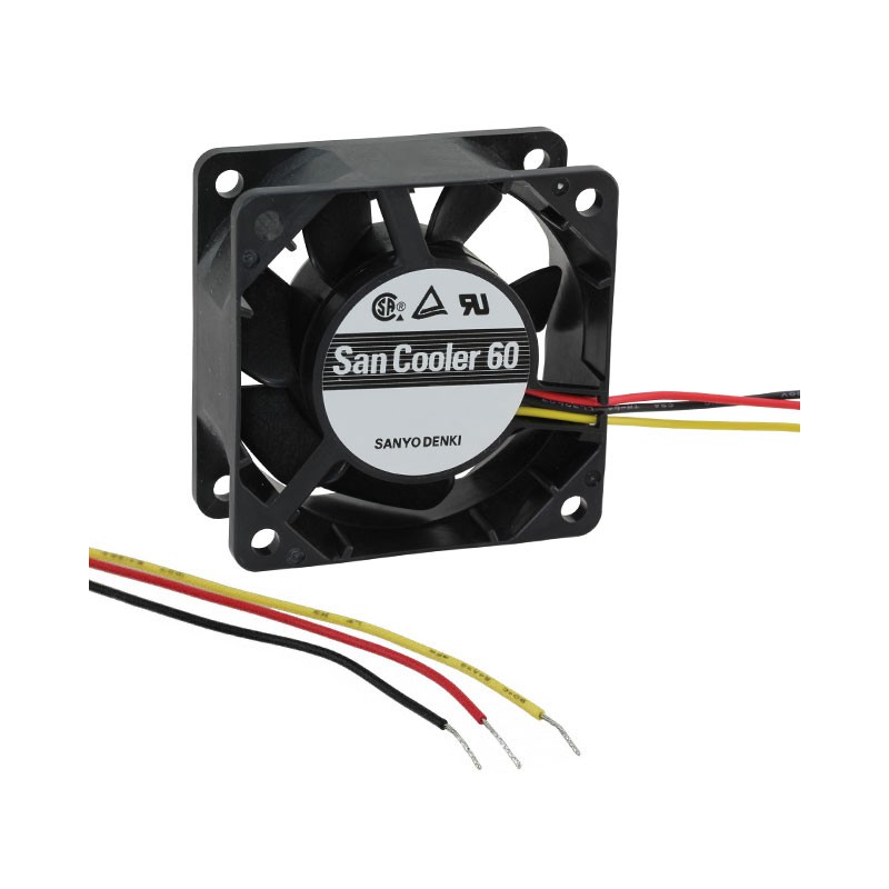 1 pcs : 9A0612F4011 - FAN AXIAL 60X25MM 12VDC WIRE