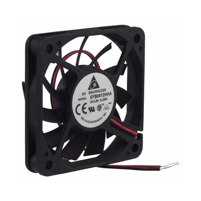 1 pcs : EFB0612HHA - FAN AXIAL 60X10MM 12VDC WIRE