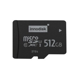 1 pcs - InnoDisk 512 GB Industrial MicroSD Micro SD Card, Class 10, UHS-1