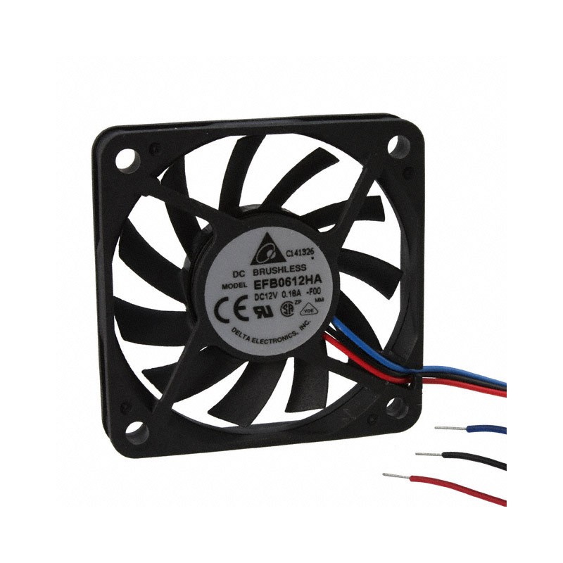 1 pcs : EFB0612HA-F00 - FAN AXIAL 60X10MM 12VDC WIRE