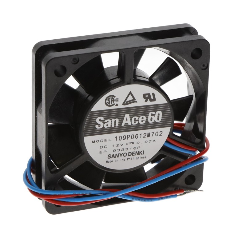 1 pcs : 109P0612M702 - FAN AXIAL 60X15MM 12VDC WIRE