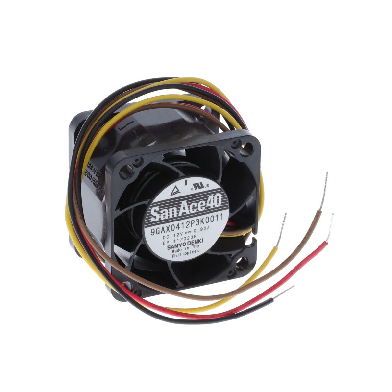 1 pcs : 9GAX0412P3K0011 - FAN AXIAL 40X28MM 12VDC WIRE
