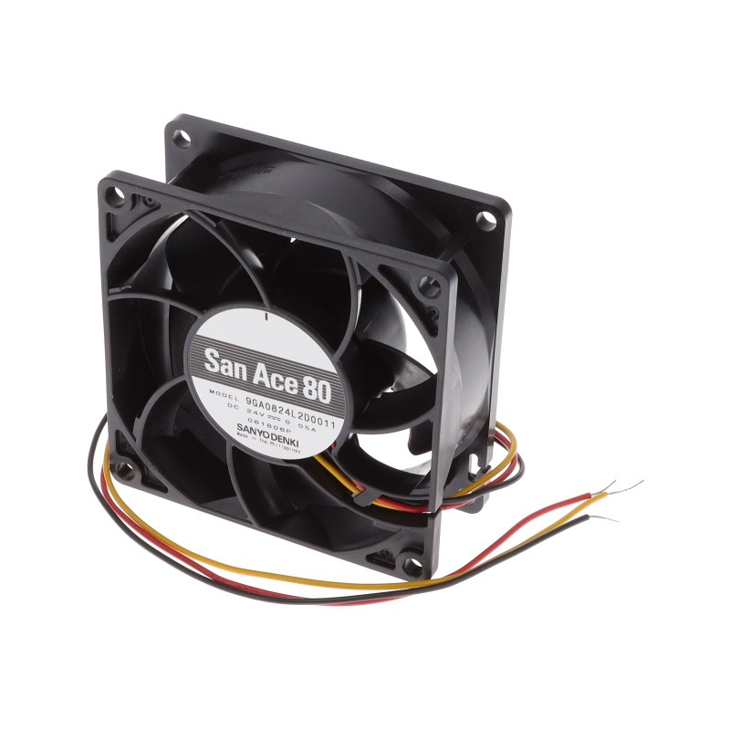 1 pcs : 9GA0824L2D0011 - FAN AXIAL 80X32MM 24VDC WIRE