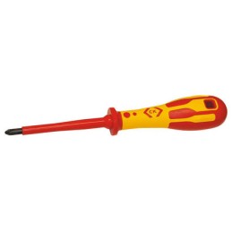 1 pcs - CK Phillips Insulated Screwdriver, PH1 Tip, 80 mm Blade, VDE/1000V, 187 mm Overall